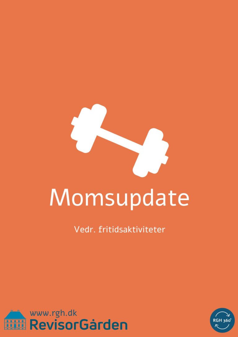 Moms på visse fritidsaktiviteter fra 2026